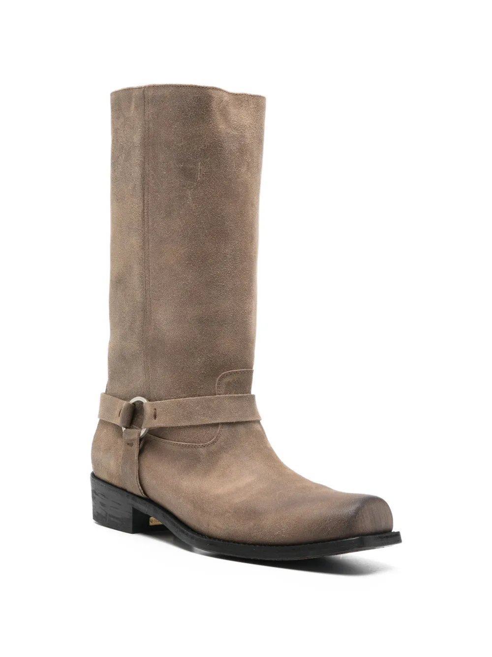 Biker suede boots