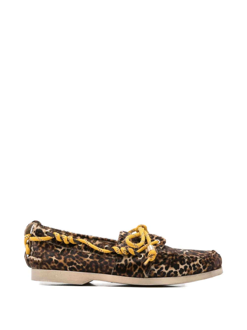 Golden Goose leopard-print loafer - Toni neutri