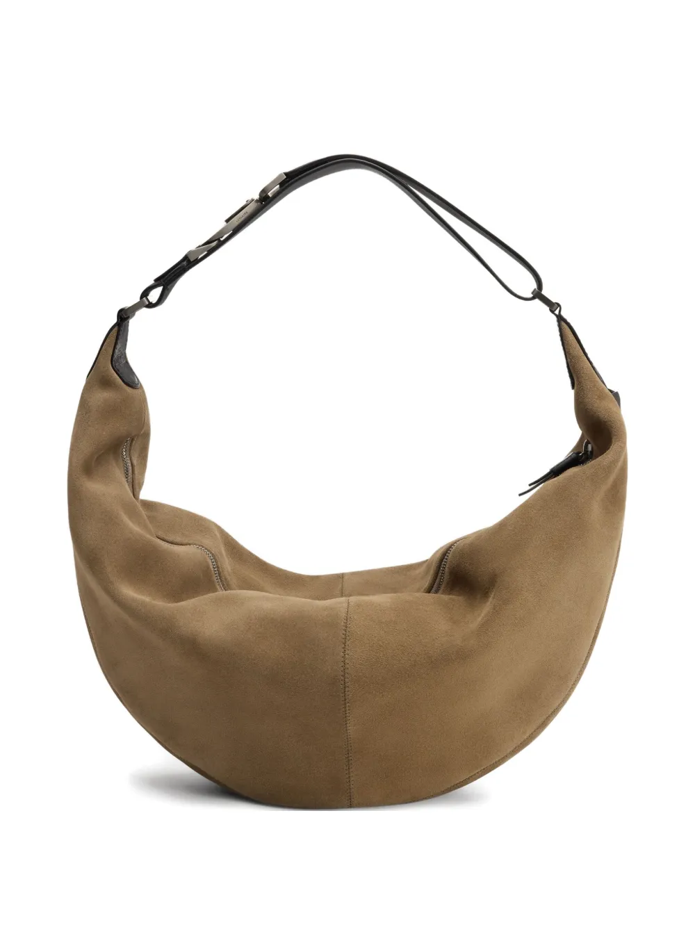 LEMAIRE suede leather zip shoulder bag | Neutrals | Image 1