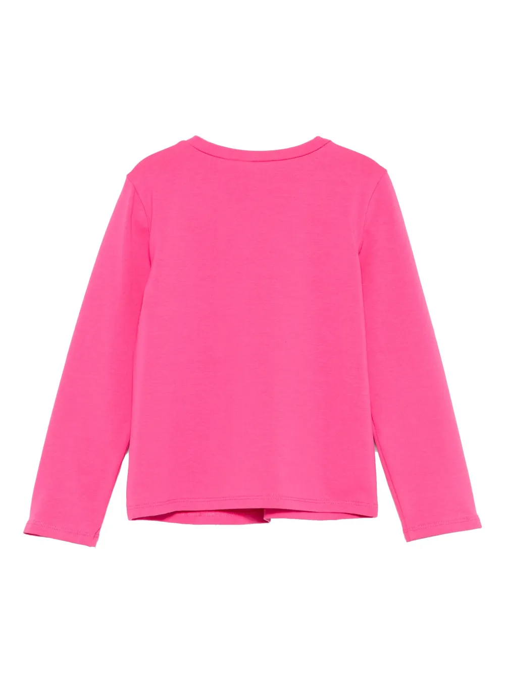 TWINSET Kids T-shirt verfraaid met stras en lange mouwen Roze
