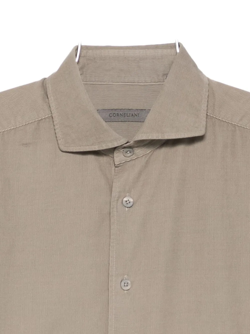 Corneliani Long-sleeved Shirt In Neutral