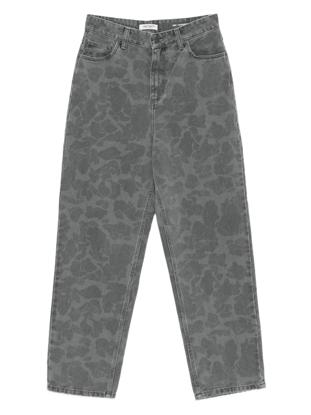 Carhartt WIP camouflage straight-leg jeans | Grey | Image 1