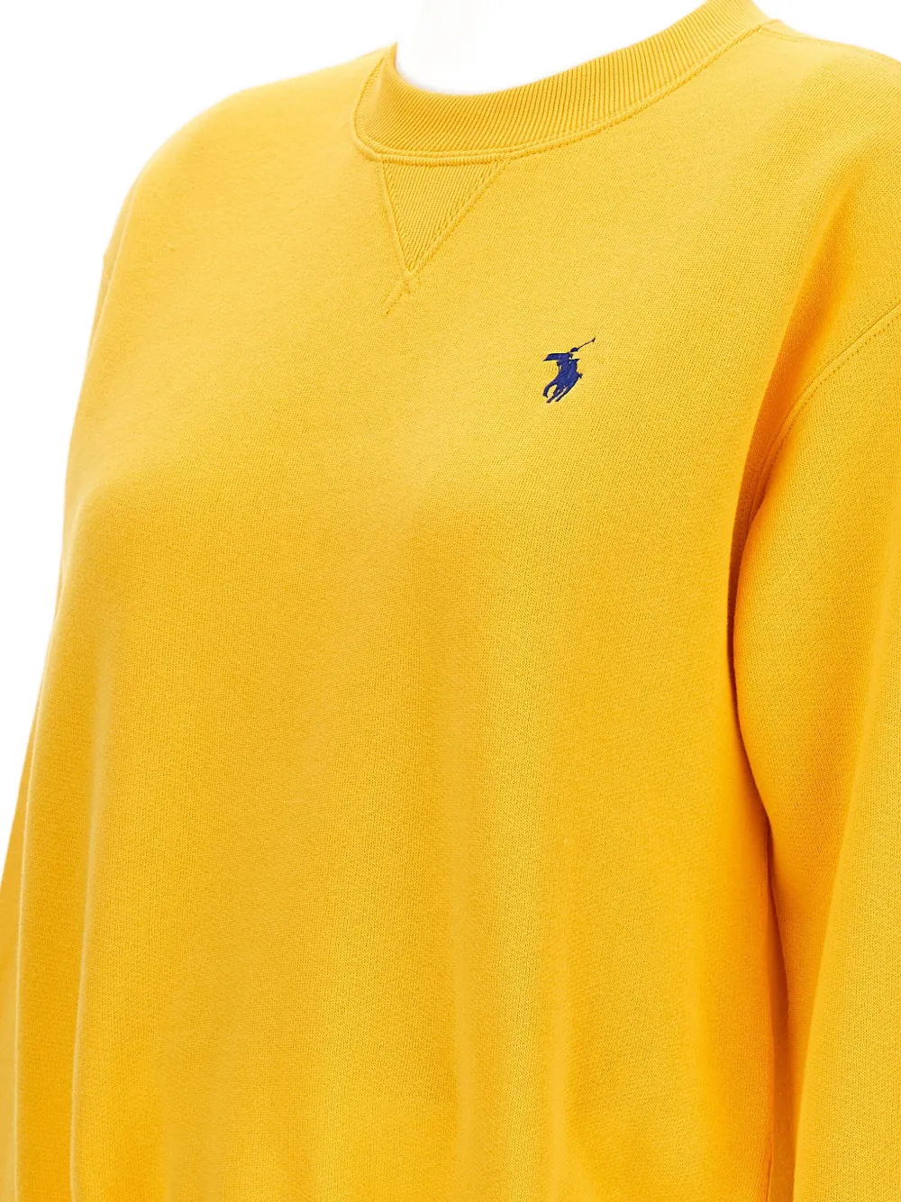 Polo Ralph Lauren Sweater met logo en ronde hals Geel