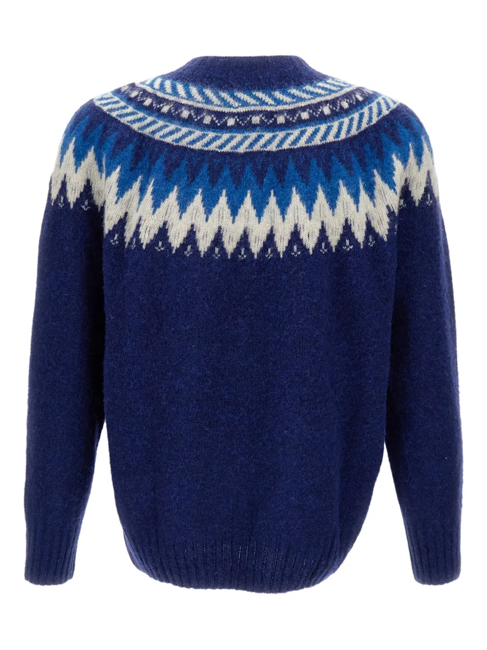 Howlin' fair-isle pattern crew-neck sweater - Blauw