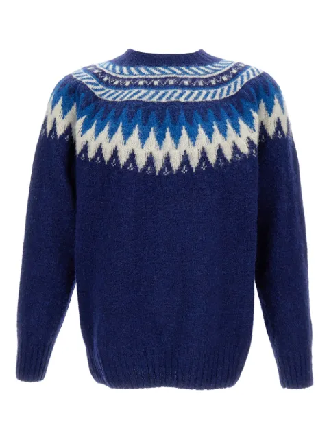 Howlin' fair-isle pattern crew-neck sweater