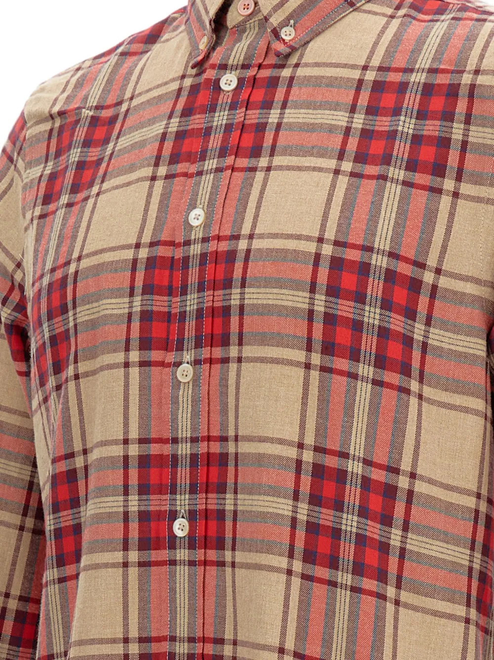 Paul Smith Geruit overhemd Rood