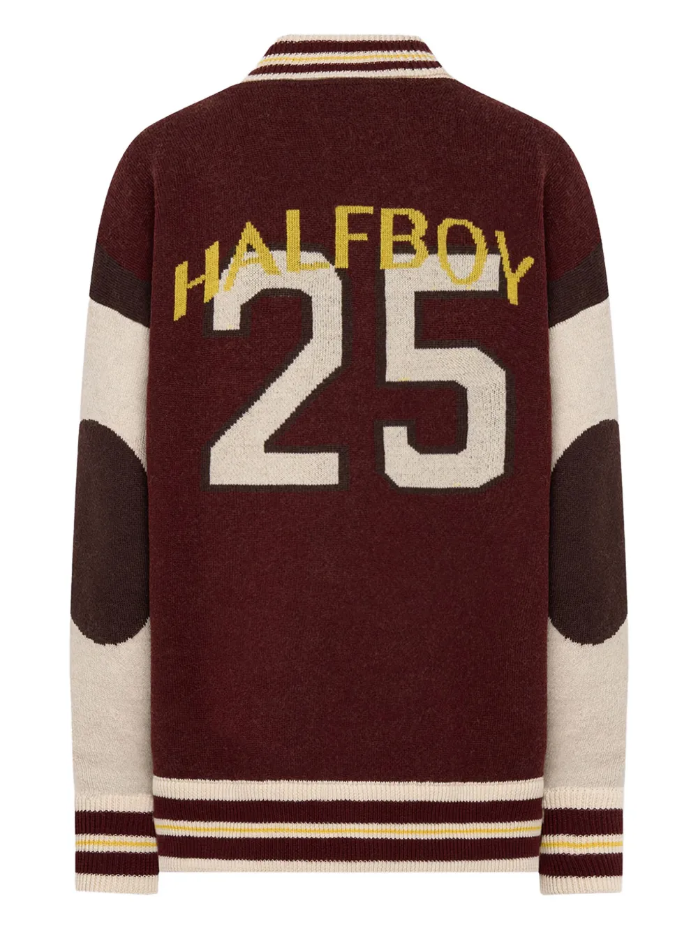 Halfboy Wool Bomber Jacket In Brown