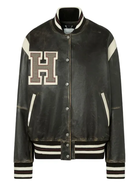 Halfboy leather bomber jacket