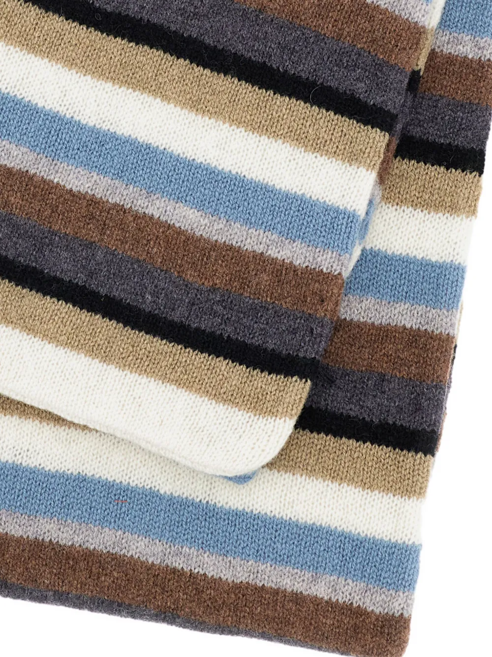 Paul Smith striped wool scarf - Beige