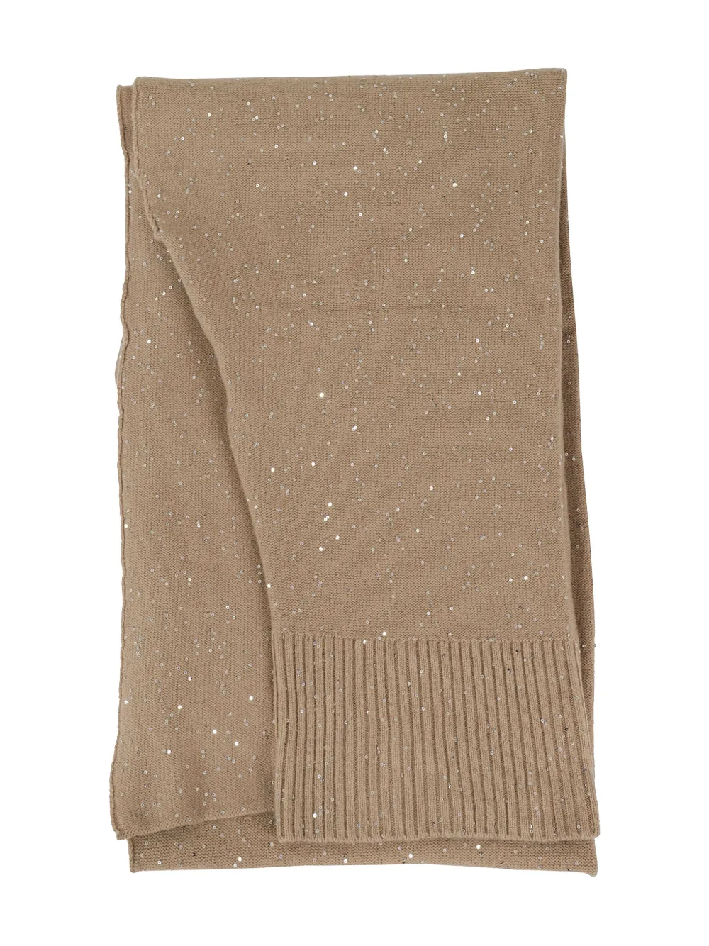 Antonelli Sequin-embellished Scarf In Brown