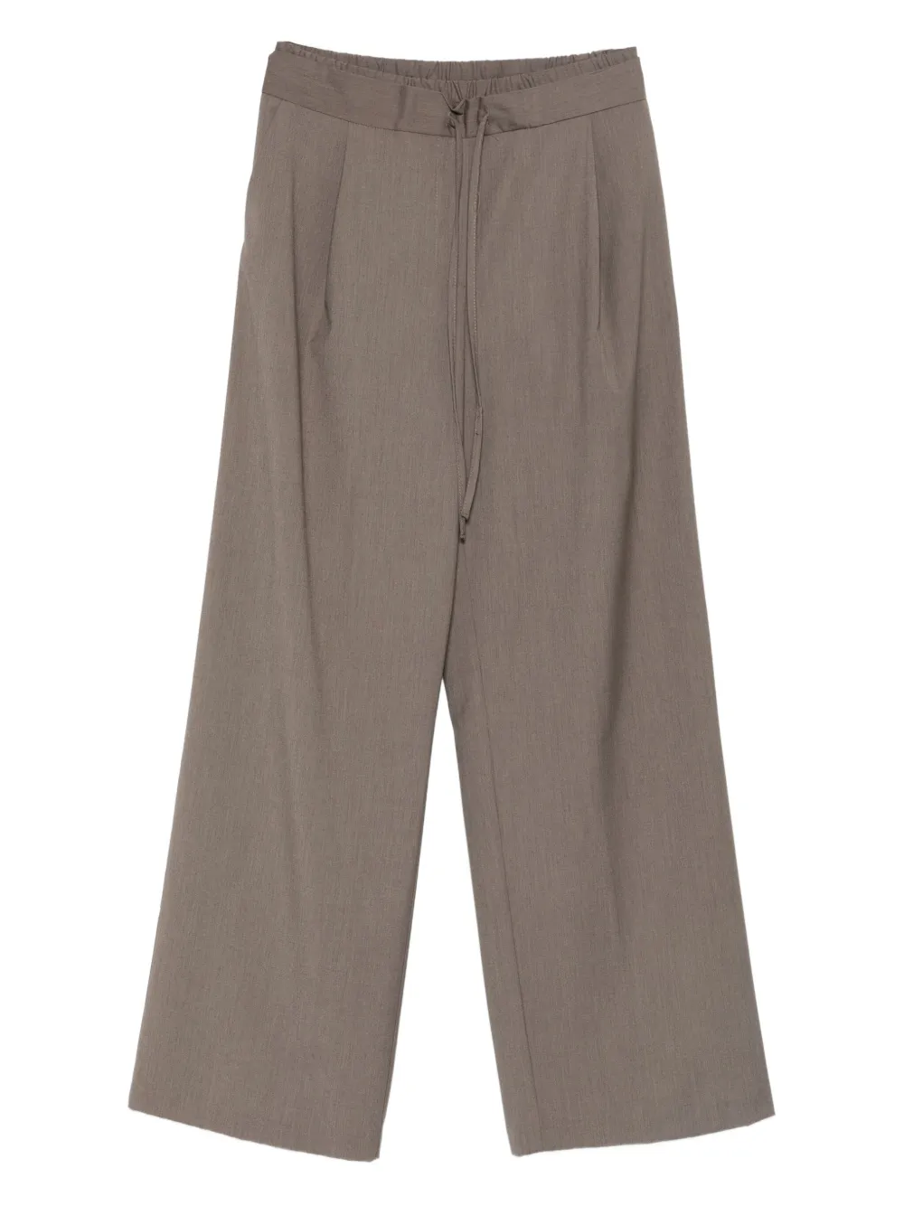 SO ALLURE drawstring-waist trousers | Brown | Image 1