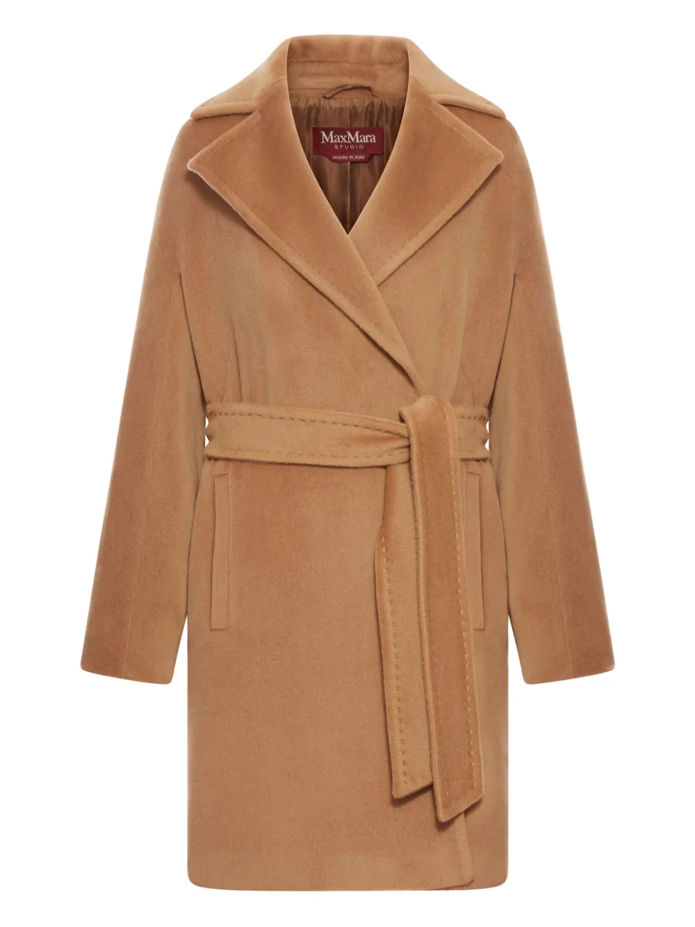 Max Mara ベルテッド コート - ブラウン Max Mara ベルテッド コート - ブラウン