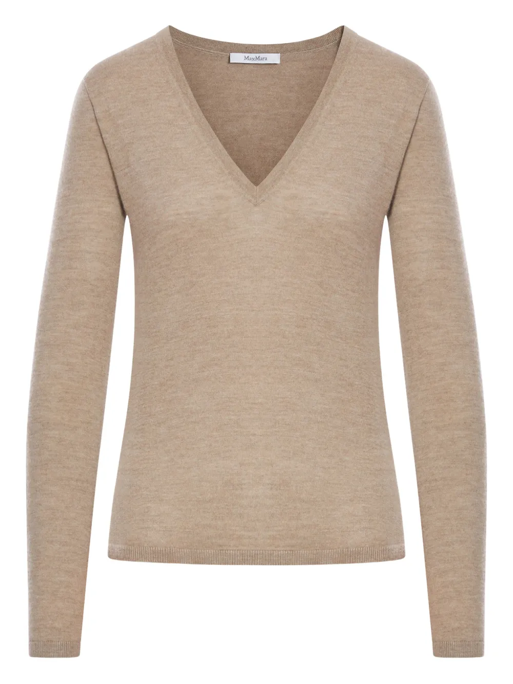 Max Mara Vネック セーター - ブラウン Max Mara Vネック セーター - ブラウン