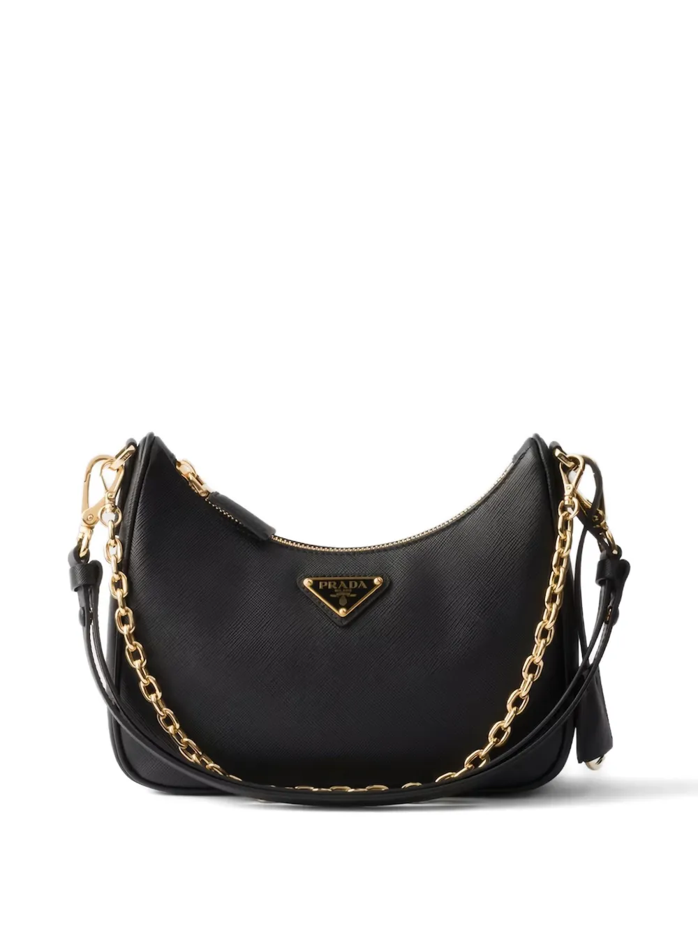 Prada Borsa a spalla in pelle - Nero