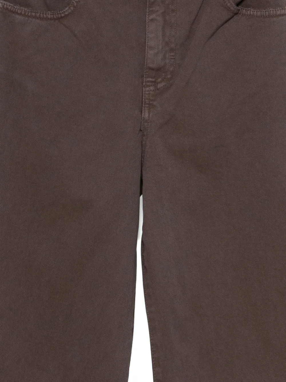 So Allure Raw-cut Trousers In Brown