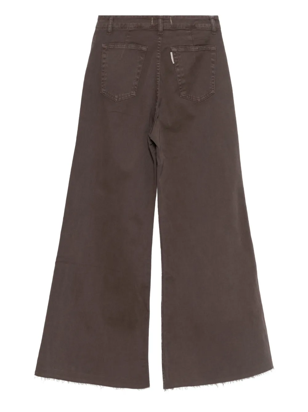 SO ALLURE raw-cut trousers - Bruin