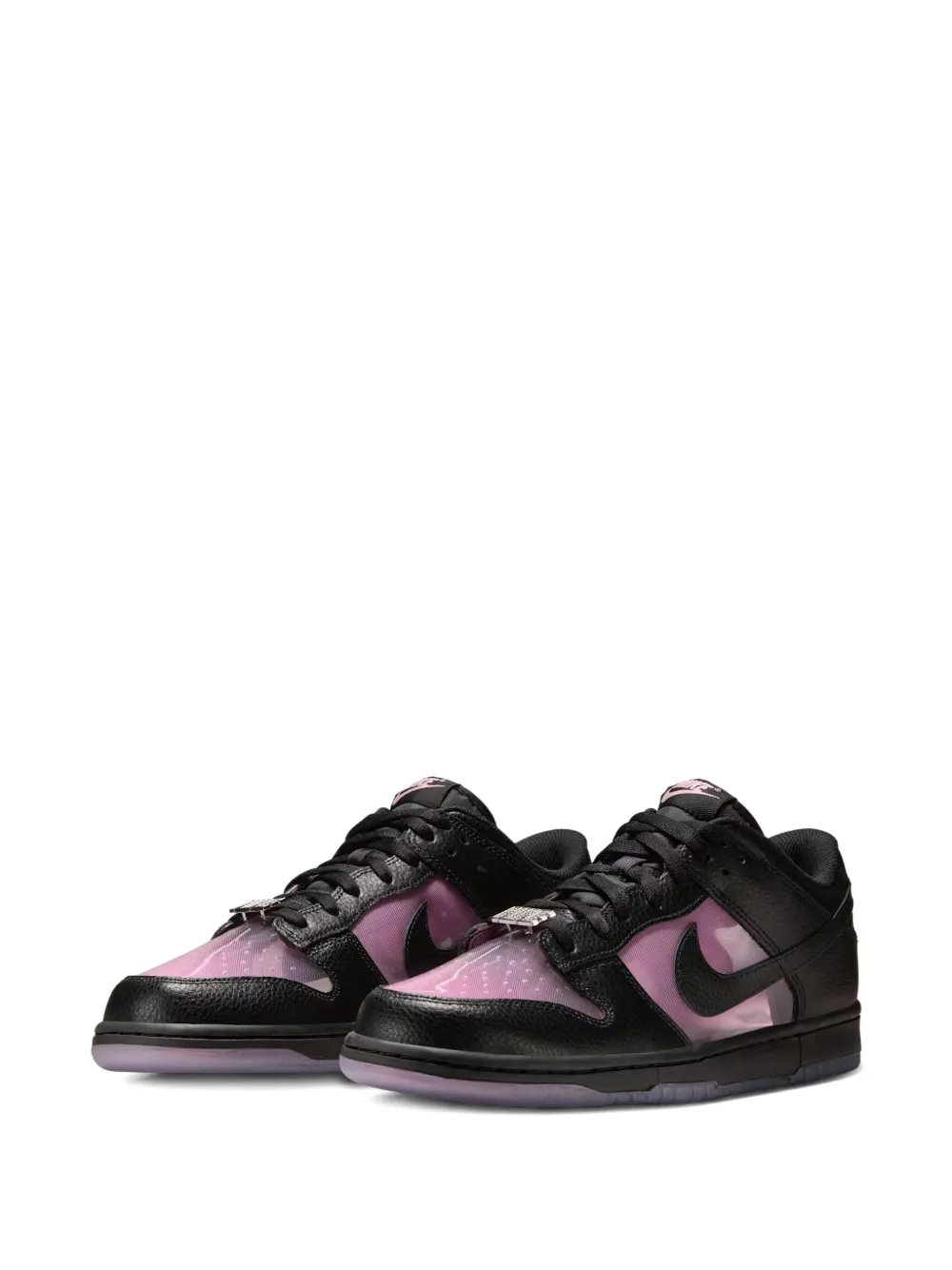 Nike Dunk "Transparent Black Pink Rise" sneakers Zwart