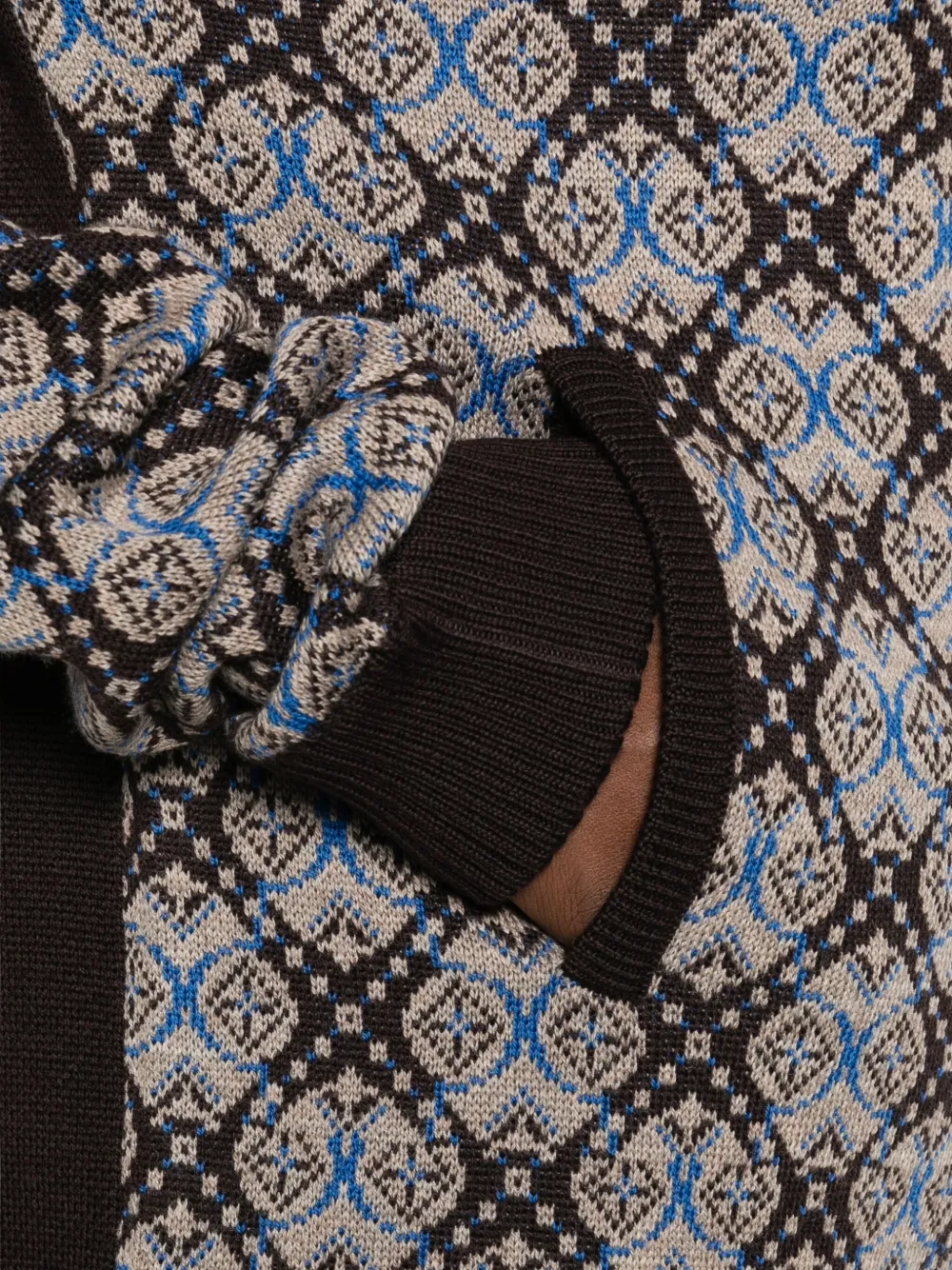 Wales Bonner Zip-up Sweatshirt In Multi