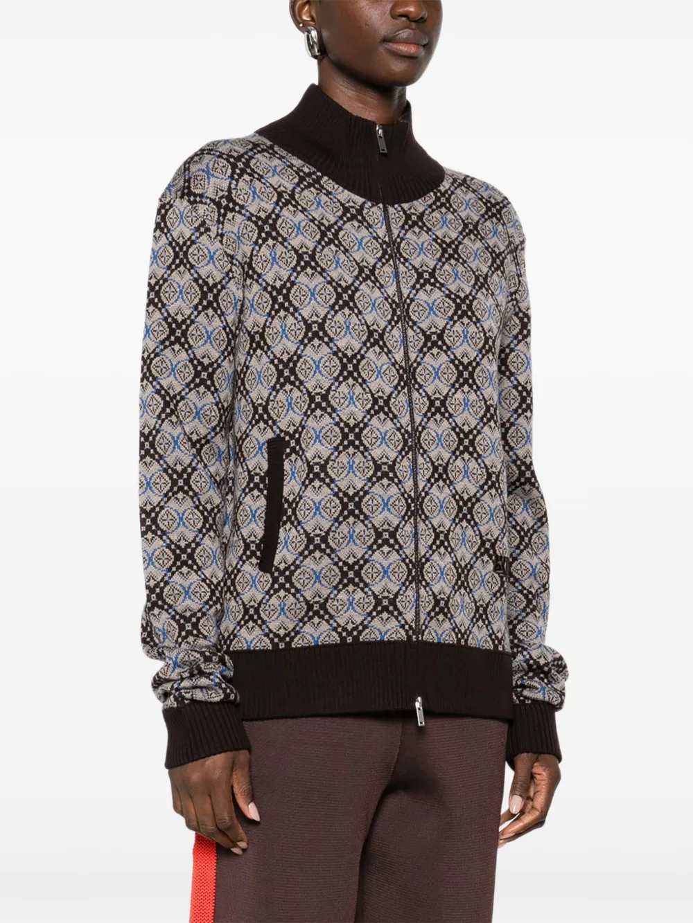 Wales Bonner Zip-up Sweatshirt In Multi