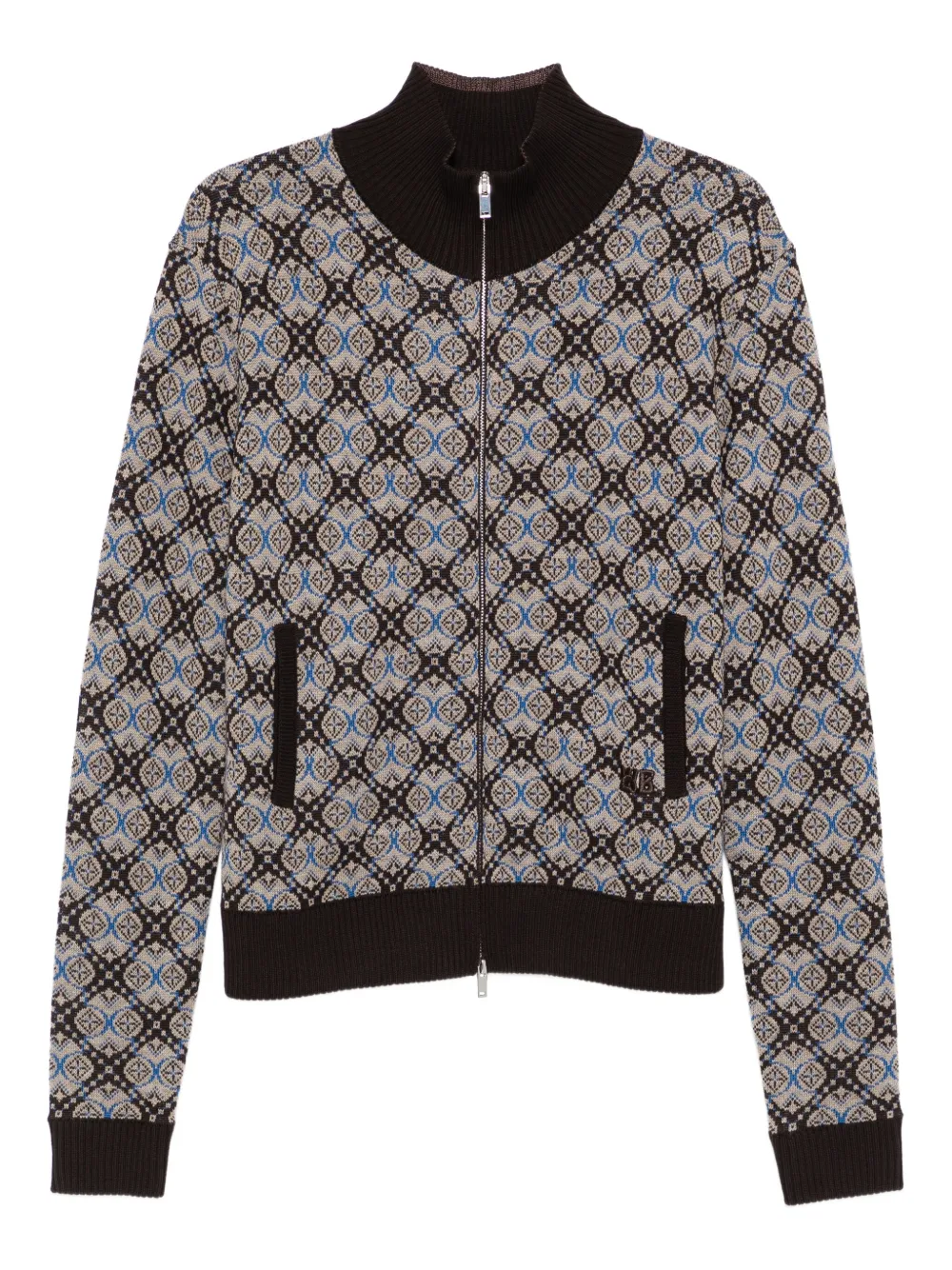 Wales Bonner Zip-up Sweatshirt In Multi