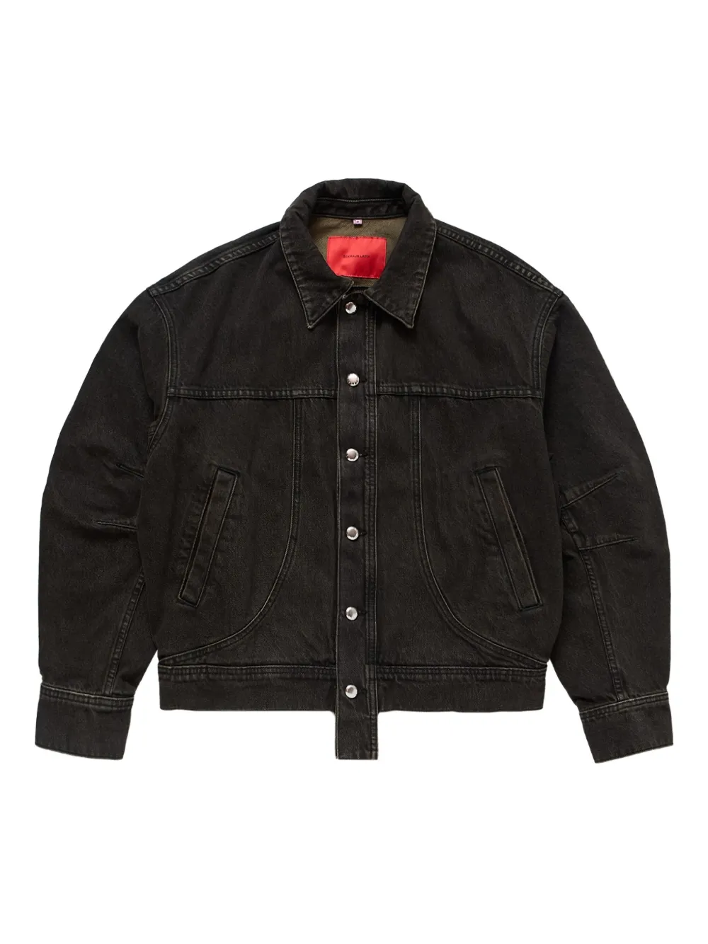 Eckhaus Latta El Jacket Redux Stone In Black