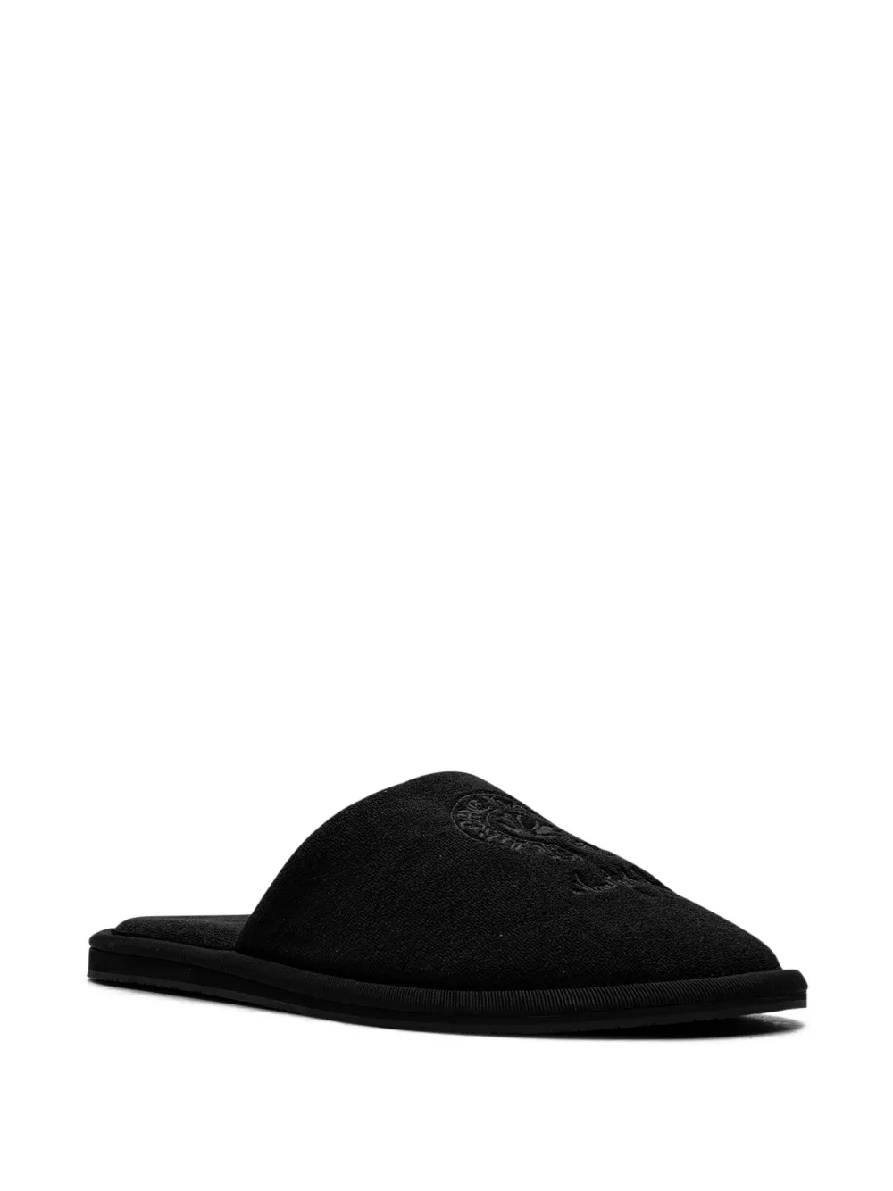 Chrome Hearts New York Hotel slippers Zwart