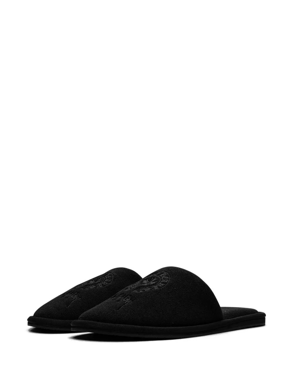Chrome Hearts New York Hotel slippers Zwart
