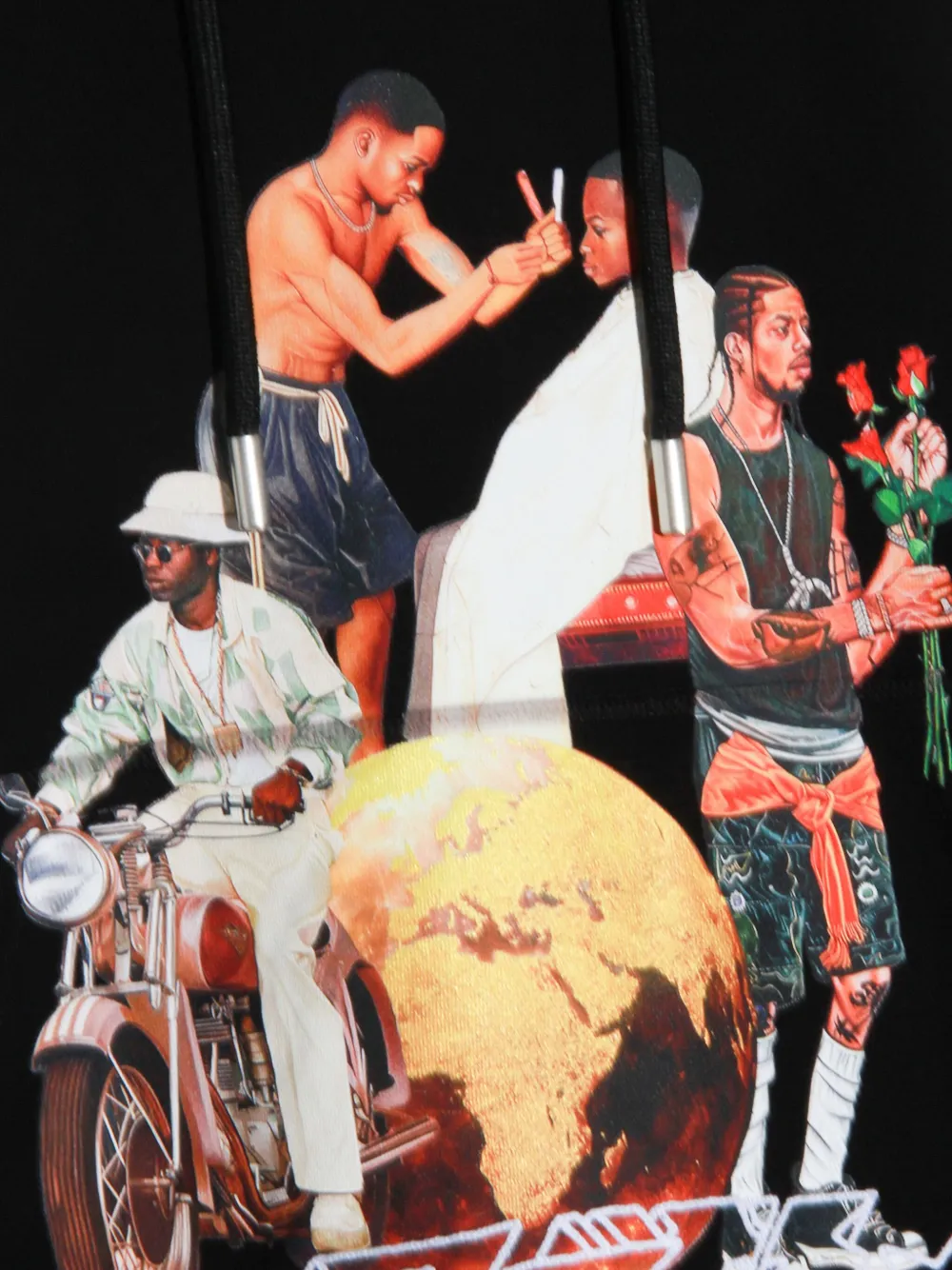 Off-White Hoodie met print Zwart