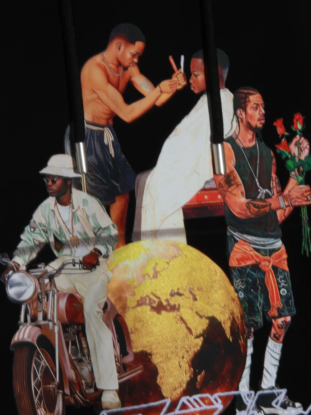 Off-White Hoodie met print Zwart