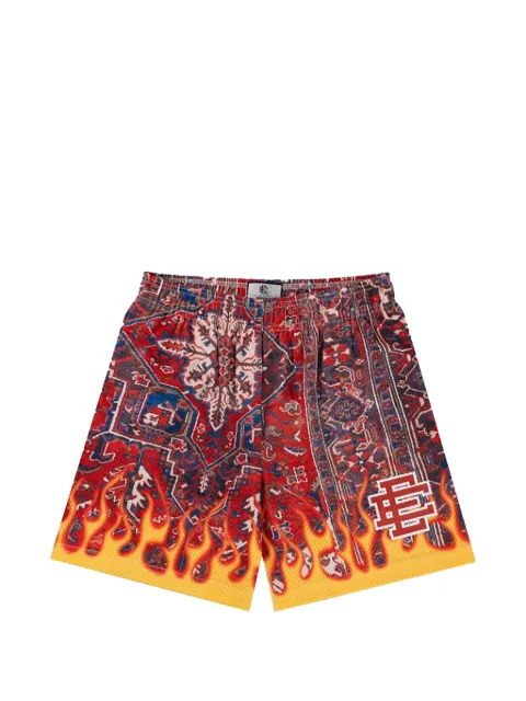 ERIC EMANUEL EE Basic flame-print shorts
