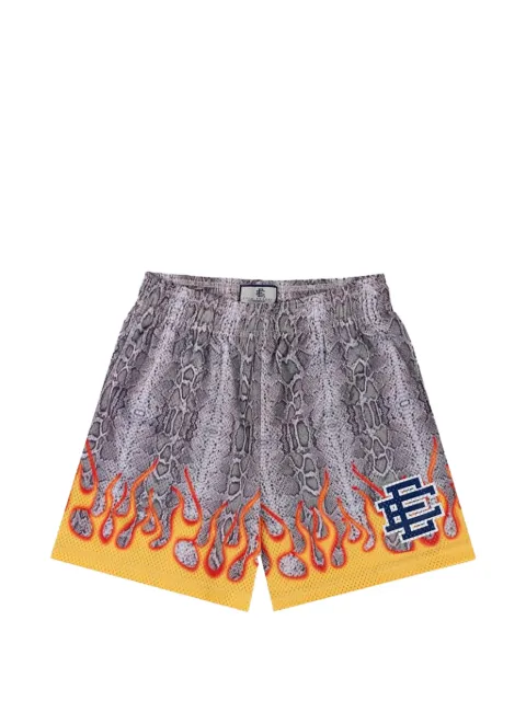 ERIC EMANUEL EE Basic snake-print shorts