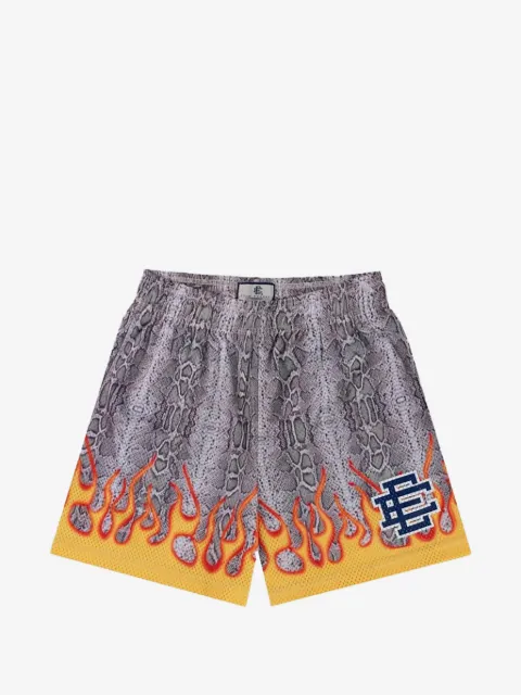 ERIC EMANUEL EE Basic snake-print shorts