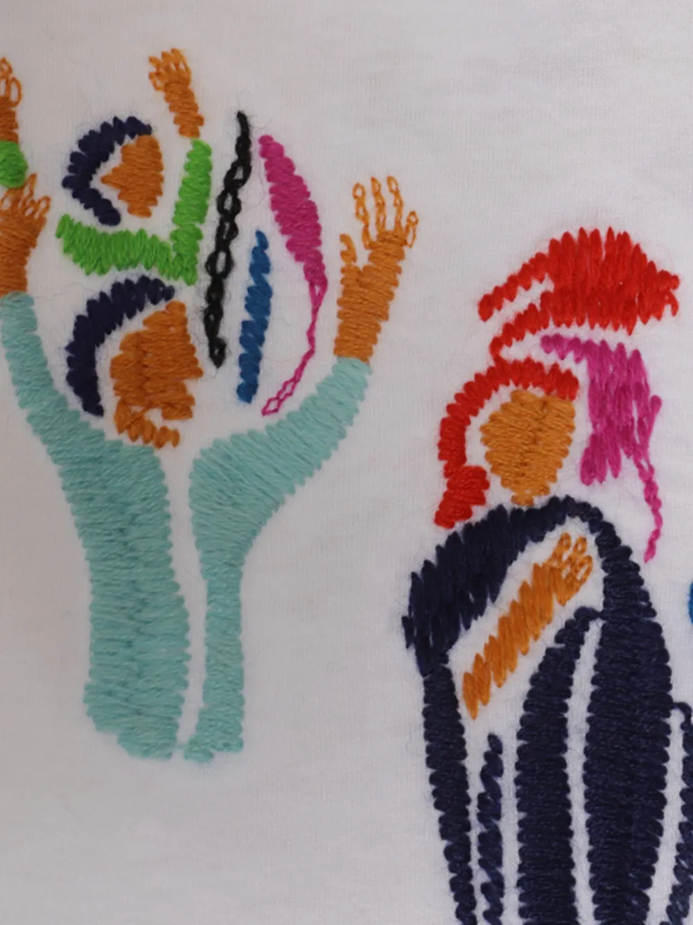 Chloé Katoenen T-shirt met borduurwerk Wit