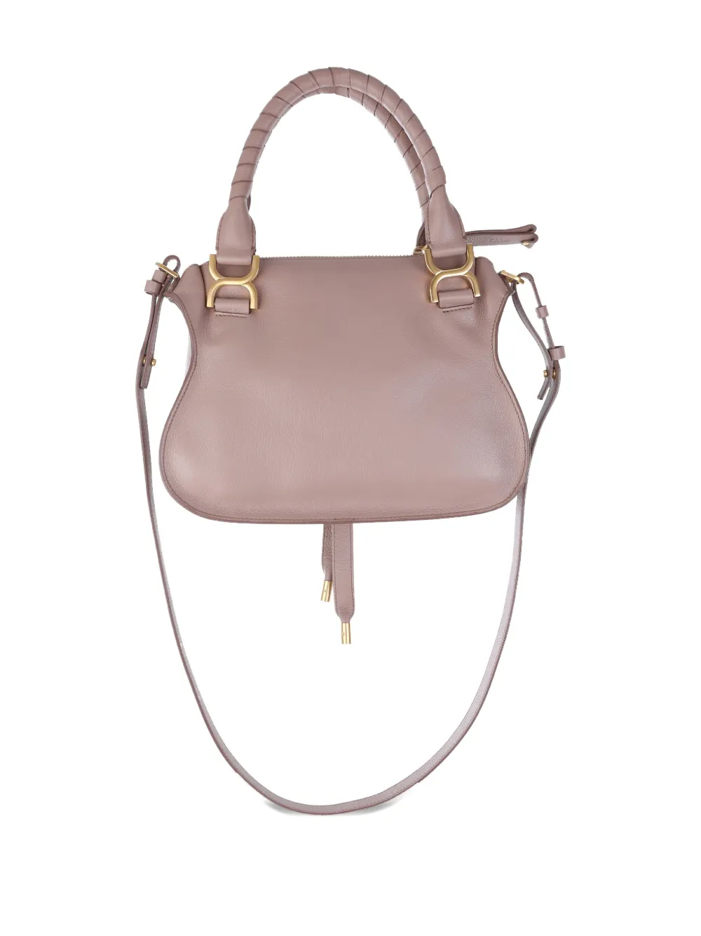 Chloé small Marcie leather tote bag - Roze