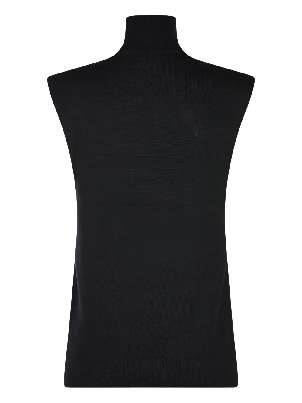 Totême Sleeveless Turtleneck Top In Black