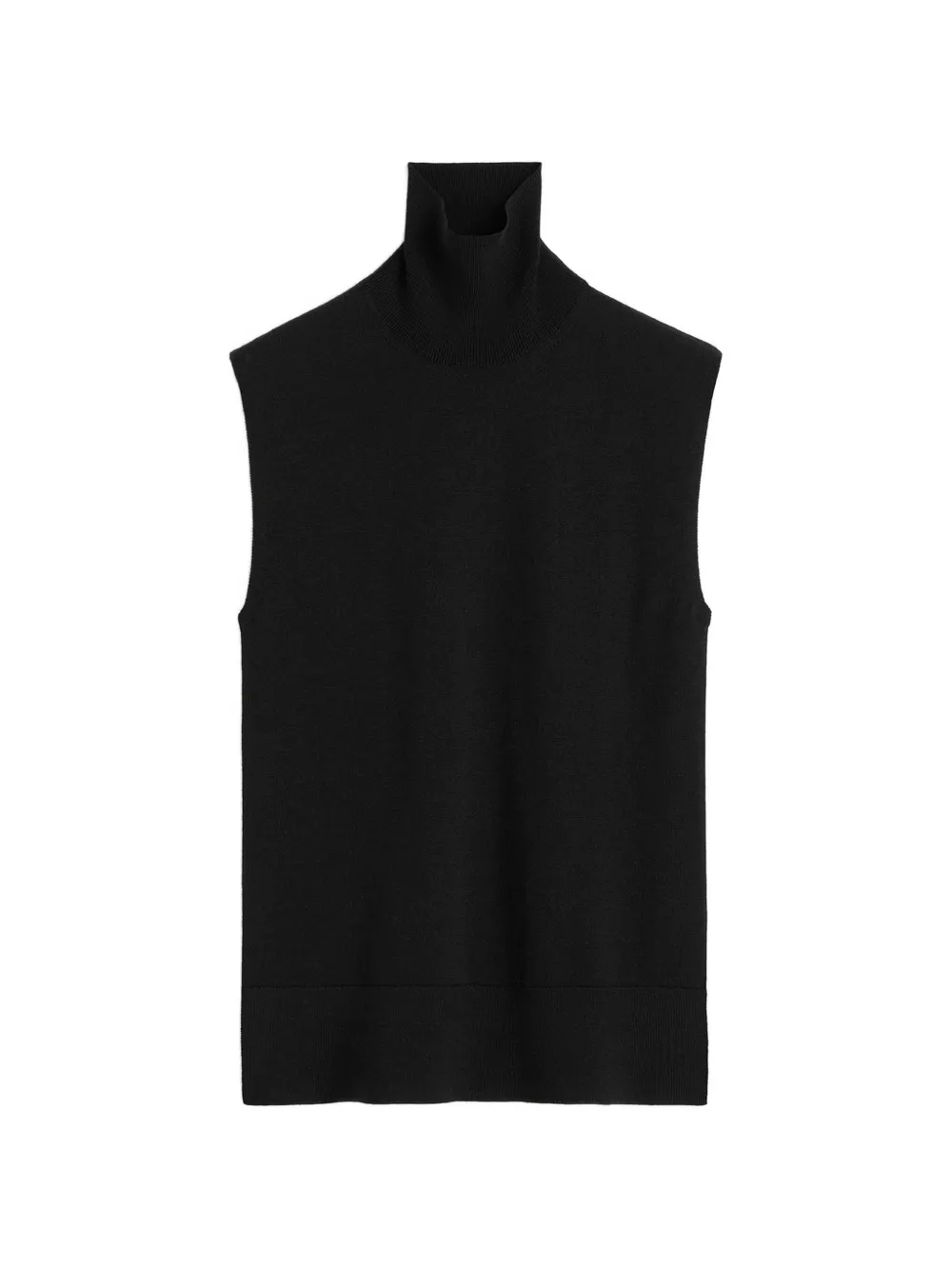 TOTEME Mouwloze top met col Zwart