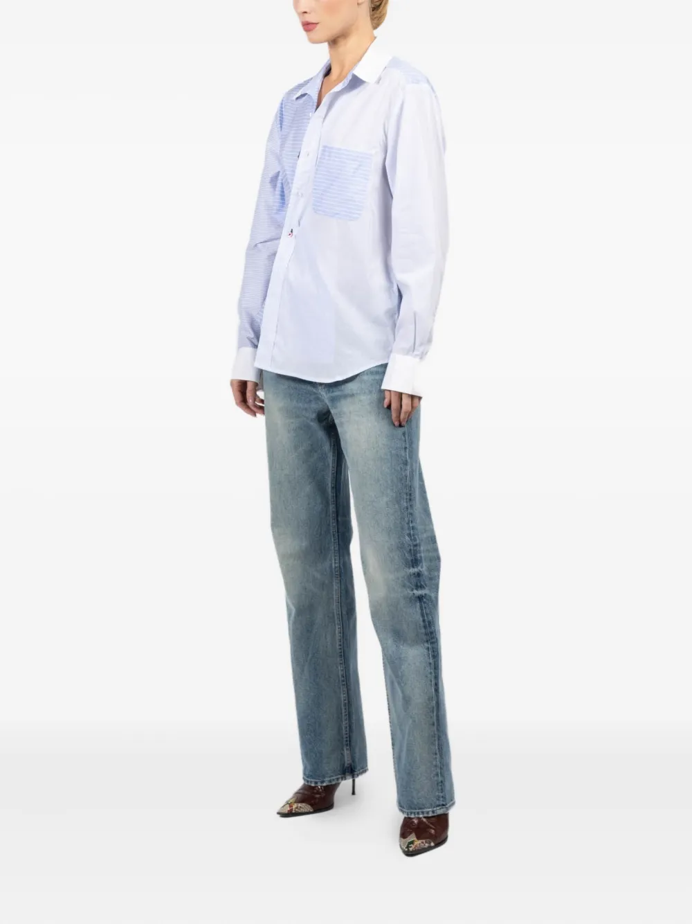 CISSA striped shirt - Blauw