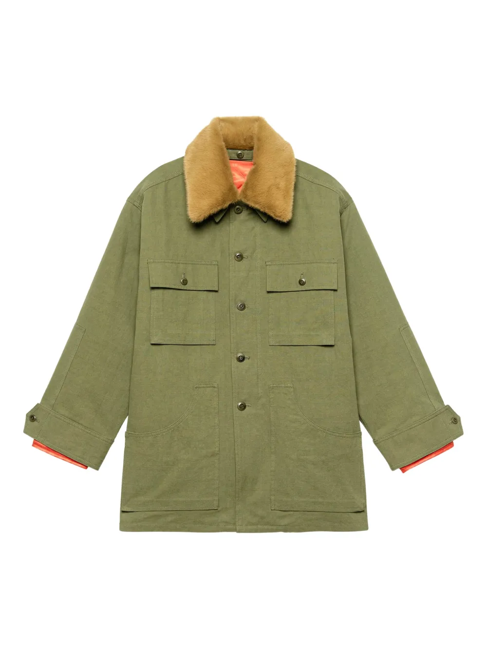 The Great. The Quilted Liner military coat | Green | Image 1