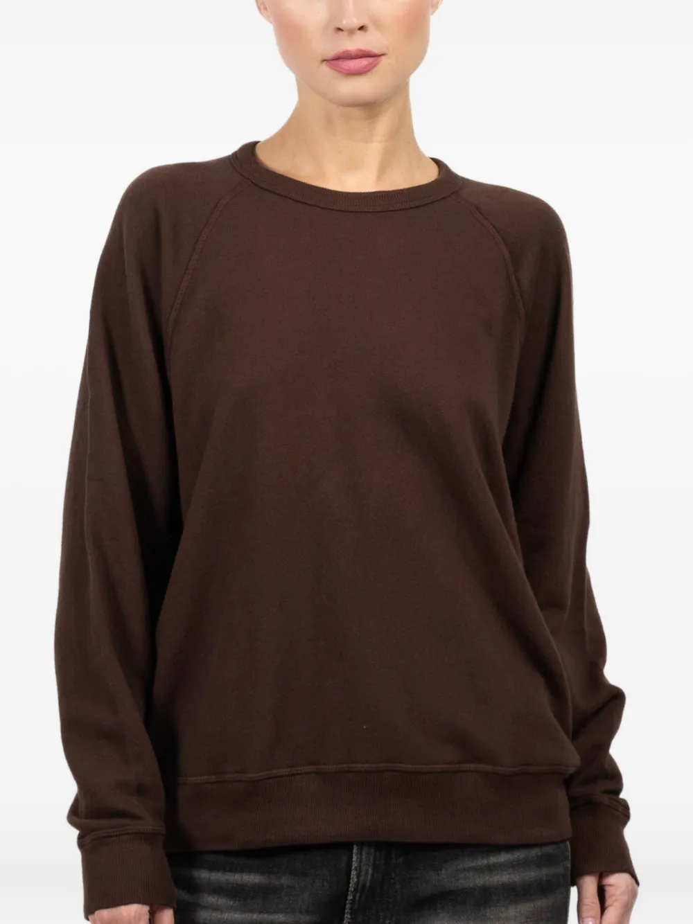 The Great. raglan-sleeve sweatshirt | Brown | Image 1