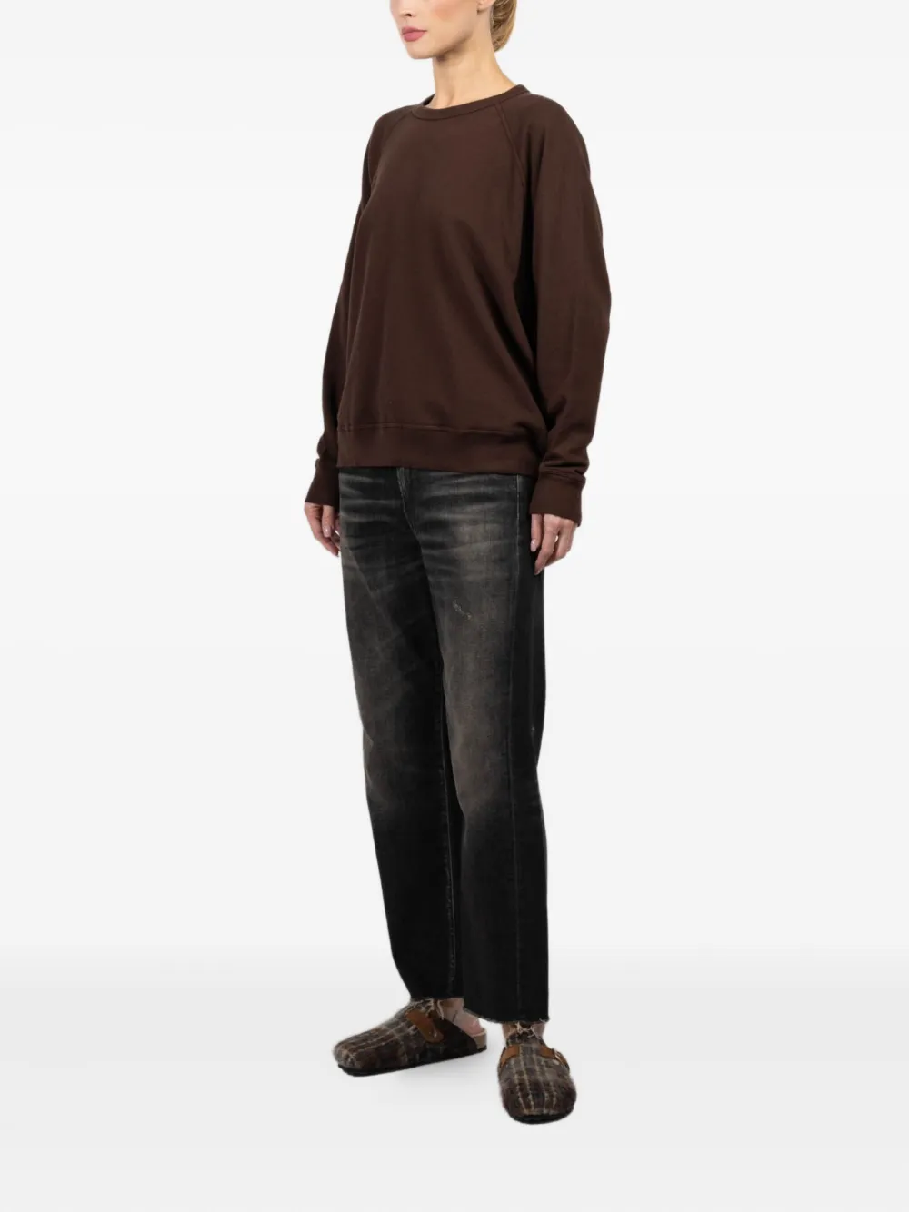 The Great Raglan-sleeve Sweatshirt In Burgundy