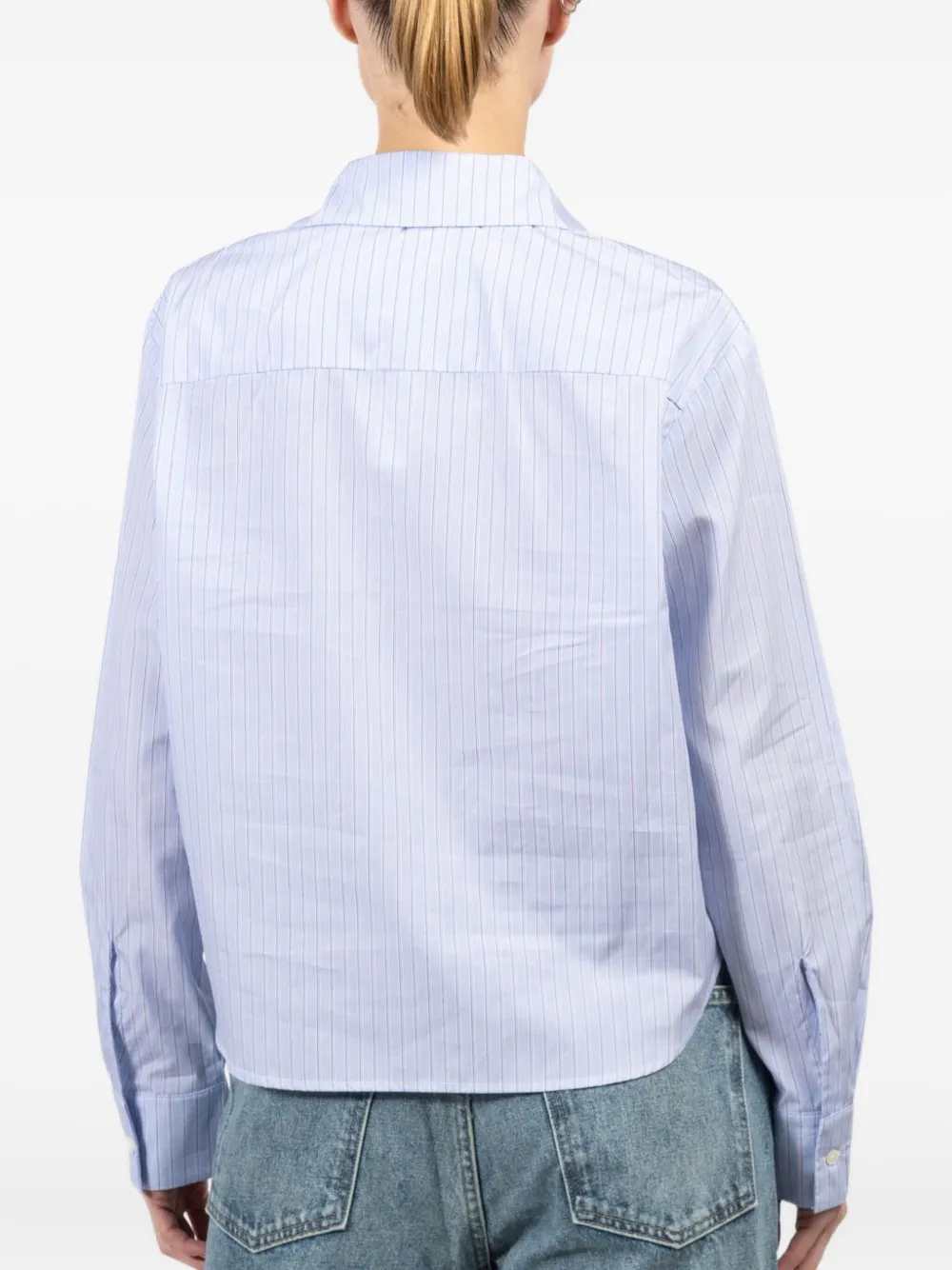 CISSA Gestreept blouse Blauw