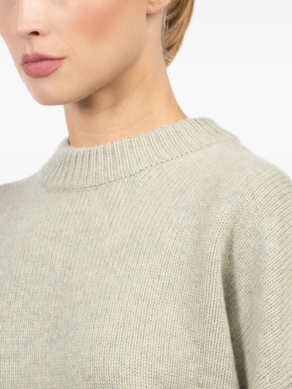 Le Kasha Round-neck Sweater In Green