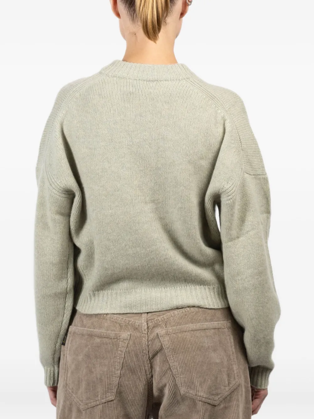 Le Kasha Round-neck Sweater In Green