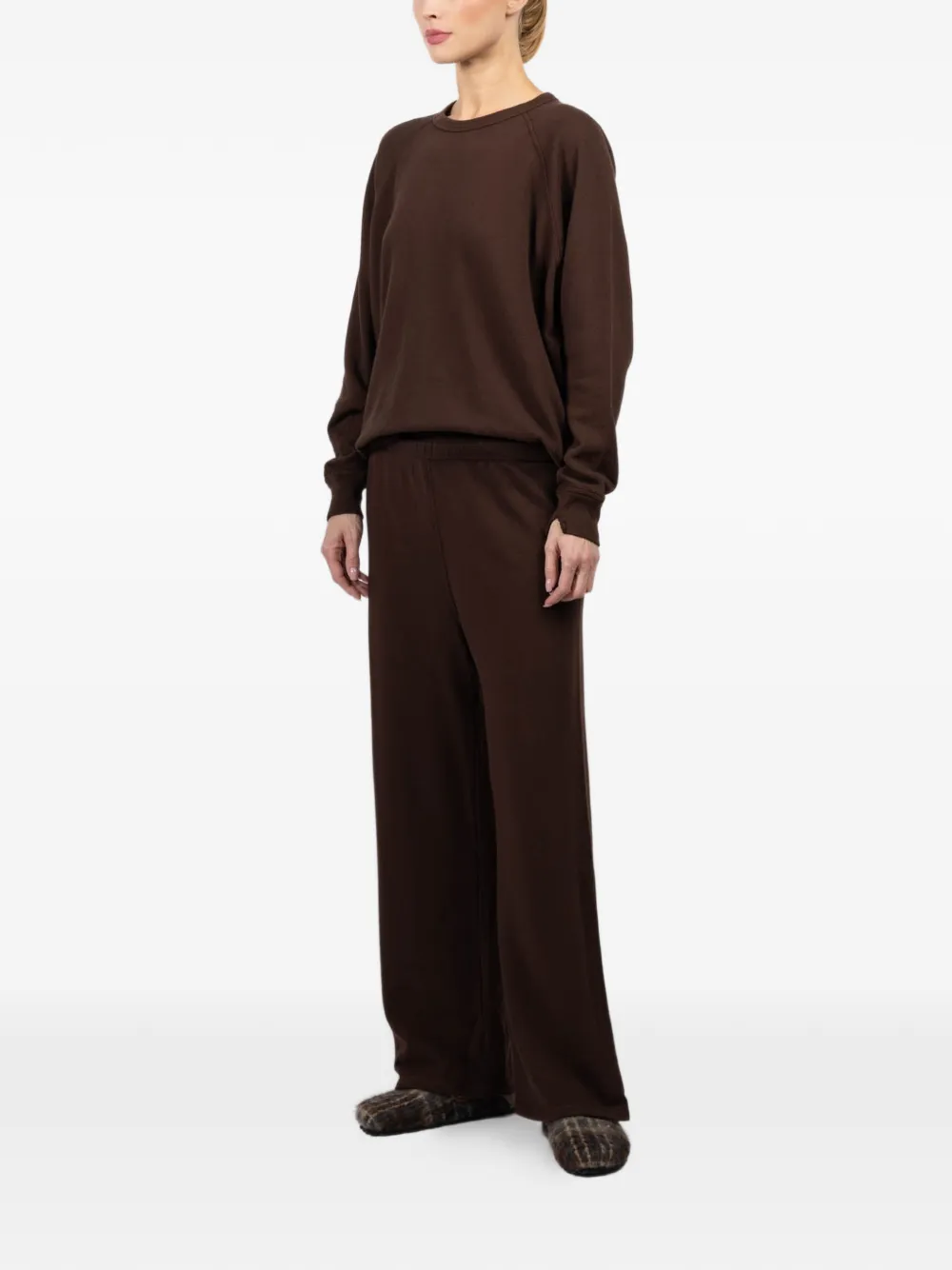 elastic-waistband track pants