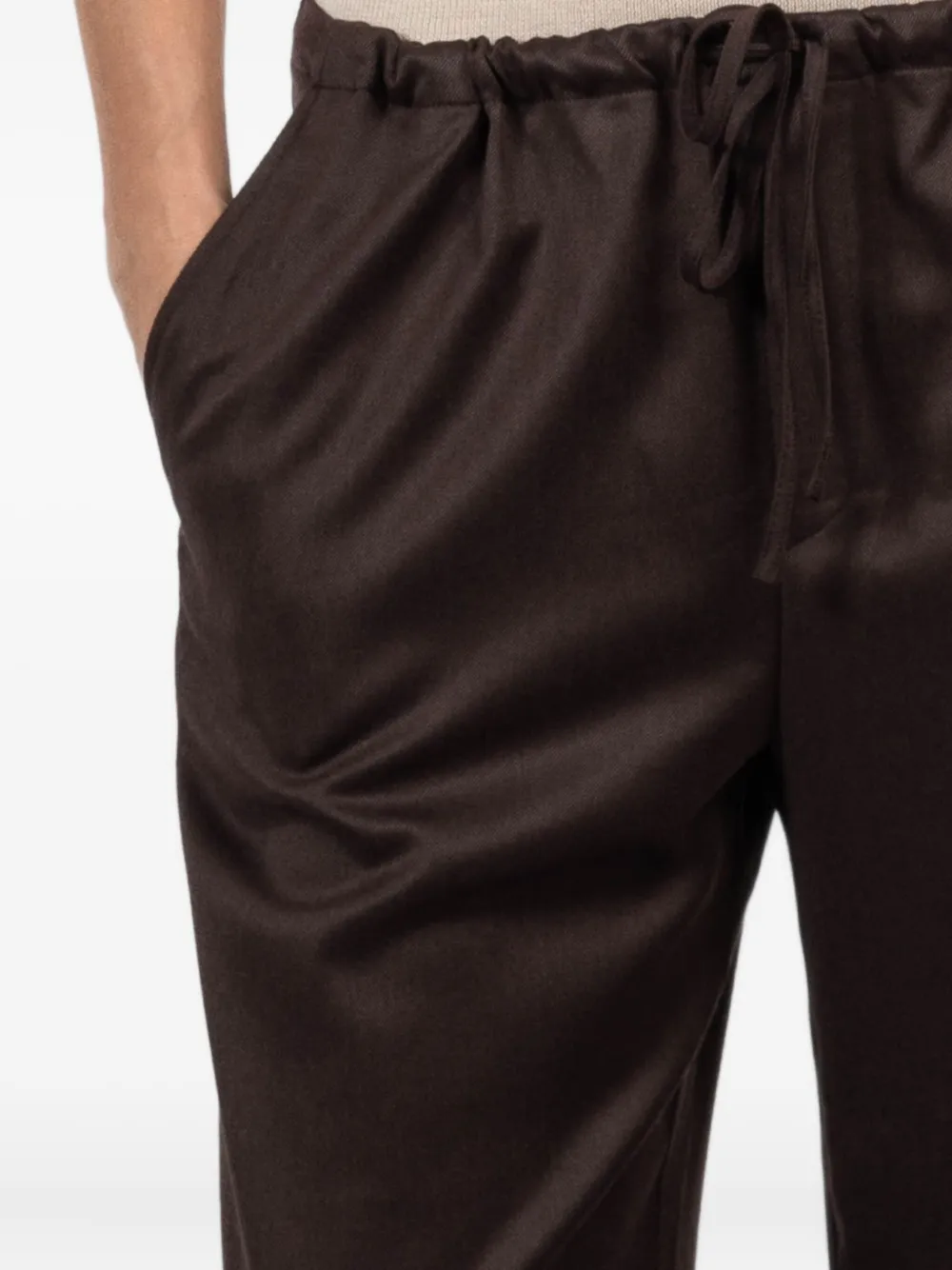 Sablyn Gemma Drawstring Trousers In Brown