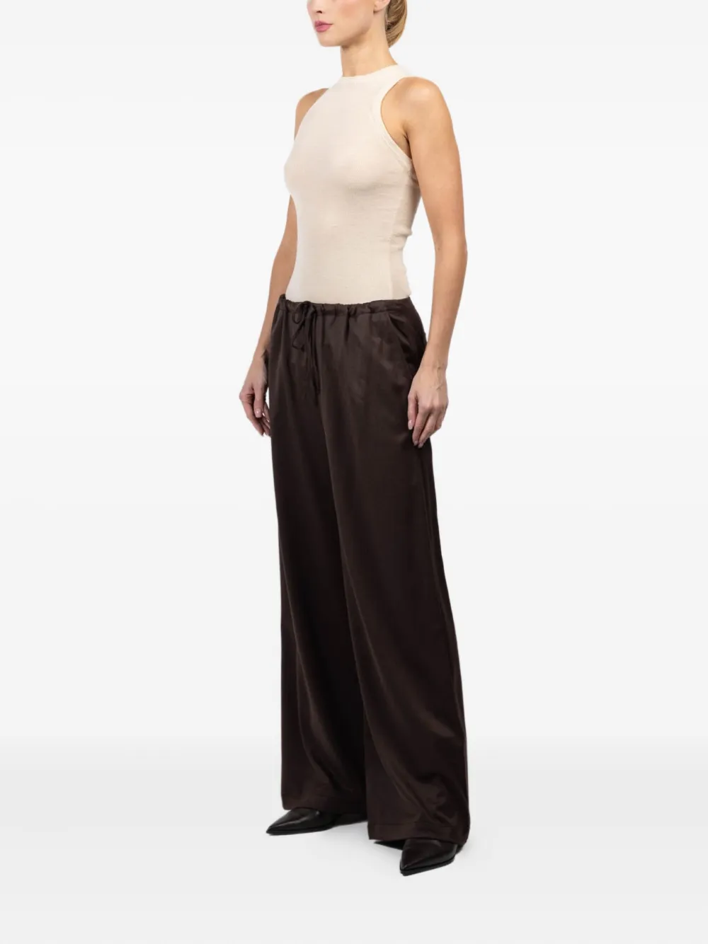 Sablyn Gemma Drawstring Trousers In Brown