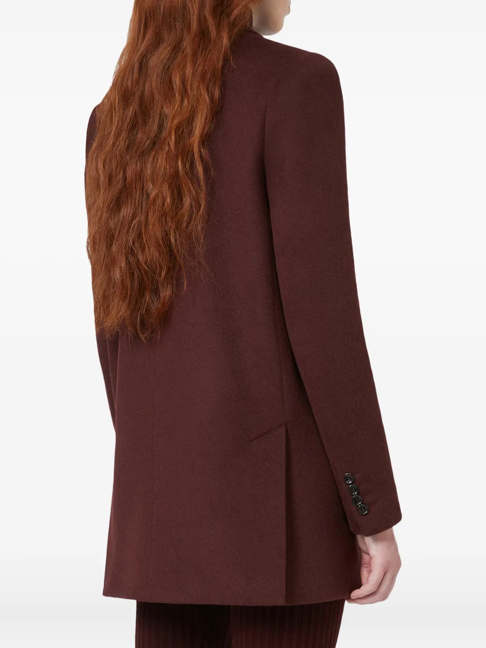 Max Mara Single-breasted Blazer In Red