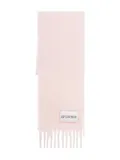 Sportmax fringed alpaca scarf - Pink
