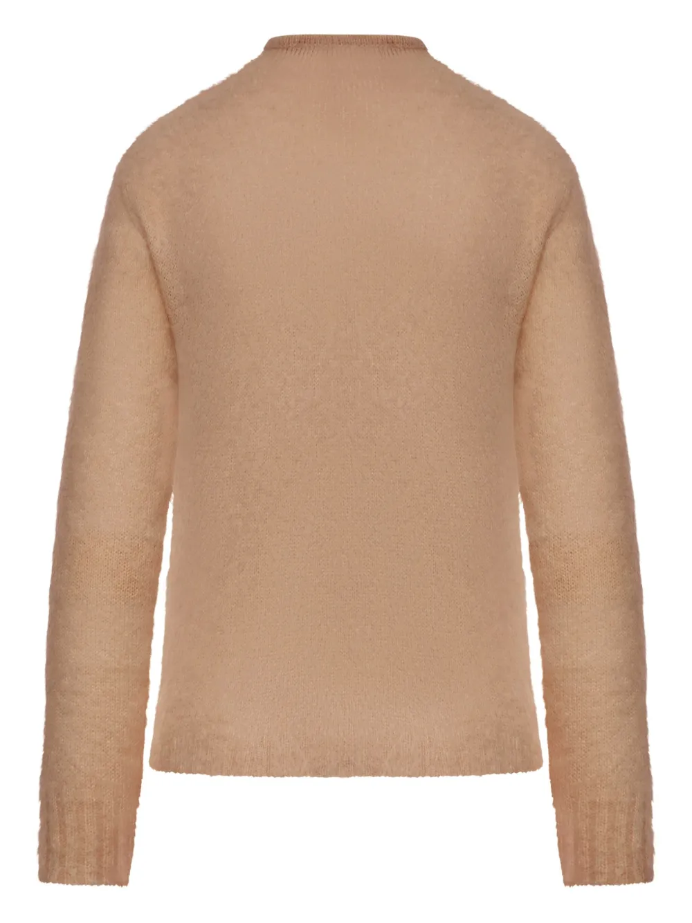 Max Mara Studio Umile Long-sleeved Knitted Jumper In Brown