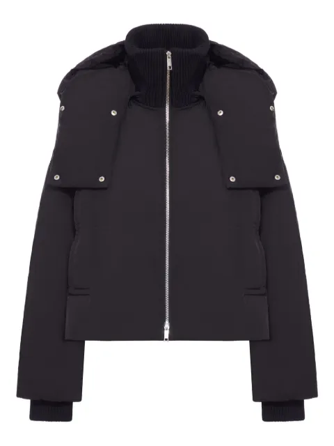 Sportmax puffer hooded zip-ip jacket